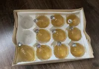 Bombki ozdoby choinkowe PRL GDR vintage cytryny — ujęcie 4