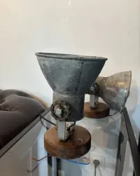 6x Lampa Industrial Vintage Loft Metal Drewno Zestaw — ujęcie 4