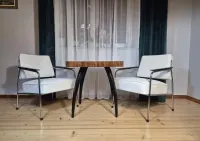 2 fotele w stylu Bauhaus po renowacji! Unikat! PRL RETRO ART DECO — ujęcie 2
