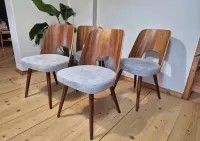 4 krzesła proj.O.Haerdtl dla TON po renowacji! Unikat! PRL VINTAGE RETRO — ujęcie 3