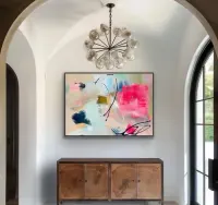 Abstrakcja obraz ręcznie malowany 80x120 — ujęcie 2