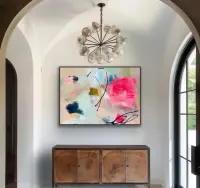 Abstrakcja obraz ręcznie malowany 80x120 — ujęcie 3