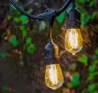 Girlanda Ogrodowa Świetlna 20M 20X Żarówka LED Sieciowa Wodoszczelna — ujęcie 3