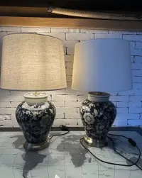 Lampa stołowa do sypialni duża Hamton PR Home ceramika — ujęcie 2