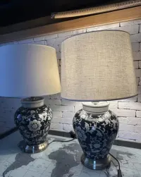 Lampa stołowa do sypialni duża Hamton PR Home ceramika — ujęcie 3