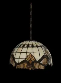 Lampa w stylu Tiffany wisząca 3 żarówki — ujęcie 5