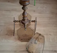 Lampa wisząca i kinkiet z motywem róży. — ujęcie 4