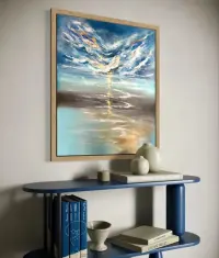 Obraz „ Ocean’s mirror” 120x100cm, akryl. Okazja! — ujęcie 2
