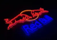 Oryginalny neon LED logo Red Bull – dekoracja/bar/pub/prezent — ujęcie 2