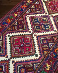 Piękny perski chodnik Hamadan - Rękodzieło wspaniałej prezencji 89x300 — ujęcie 2