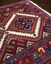 Piękny perski chodnik Hamadan - Rękodzieło wspaniałej prezencji 89x300 — ujęcie 4