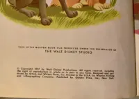 SCAMP by WALT DISNEY Prod. Wyd. 1957r Publ. by Golden Press UNIKAT PRL — ujęcie 3
