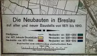 Stara mapa Wrocław Breslau 1910 r — ujęcie 2