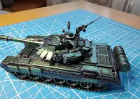 T-72 B3 gotowy złożony metalowy model z setu Shupin 20cm 280el. 1:48 + gablota — ujęcie 4