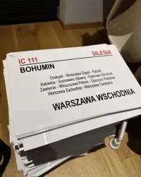 Tablica relacyjna IC Silesia 113 lub 111 — ujęcie 2
