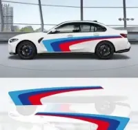Zestaw naklejek BMW na boki M Performance power M3 M5 — ujęcie 2