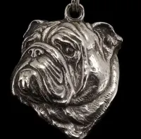 Buldog angielski naszyjnik posrebrzany Art-Dog — ujęcie 3