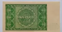 2 zł z 1946 roku banknot — ujęcie 2