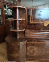 ART DECO / kredens, witryna. barek, szafa 1920r. najwyższa półka — ujęcie 5