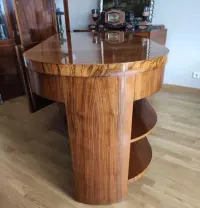 ART DECO /  piękne, projektowane biurko, znakomita,forma, po renowacji — ujęcie 2