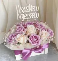 Bukiet kwiatów mydlanych flowerbox prezent — ujęcie 3