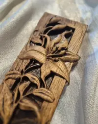 Dekoracja, panel drewniany Kwiaty 3D – wyjątkowy prezent dla bliskiej osoby — ujęcie 5