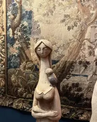 Duza polska Rzeźba ceramiczna  , ogrodowa lata 70 — ujęcie 5