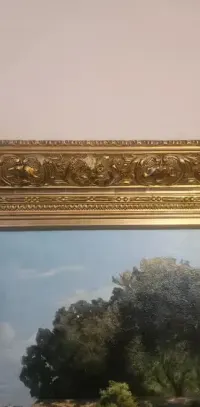 Duży Stary Obraz Antyk autor Max Beierlein ceniony malarz niemiecki XIX/XX wiek szkoła monachijska 109x83vm — ujęcie 4