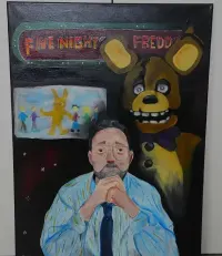 Five Nights At Freddy's / Obraz malowany 50x70/ — ujęcie 3