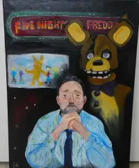 Five Nights At Freddy's / Obraz malowany 50x70/ — ujęcie 2