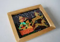 "Górale w saniach " - Zdzisław Kłosiński - Zakopane ,l.70 XXw. — ujęcie 3