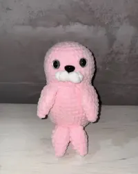 Handmade różowa foczka — ujęcie 3