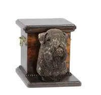 Irish soft coated wheaten terrier urna wykonana z drewna z psem Art-Dog — ujęcie 2