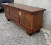 Komoda/Szafka RTV Orzech 160 Art-Deco Piękny Antyk Po Renowacji — ujęcie 4