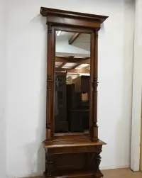 lustro z konsolą orzechowe tremo s050405 — ujęcie 2