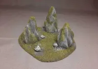 NA START Zestaw Makiet Zielony STANDARD Warhammer Old World 40k Star Wars Legion Shatterpoint Lotr MESBG AOS Saga RPG Gry Bitewne [14 elementów] — ujęcie 2