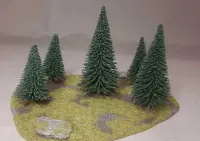 NA START Zestaw Makiet Zielony STANDARD Warhammer Old World 40k Star Wars Legion Shatterpoint Lotr MESBG AOS Saga RPG Gry Bitewne [14 elementów] — ujęcie 5