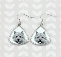 Norwich Terrier kolczyki ze zdjęciem psa Art-Dog — ujęcie 3