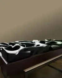 Nowoczesna rzeźba ścienna 3D – unikatowa forma organiczna 125x70 — ujęcie 4