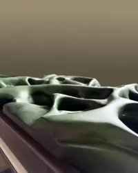 Nowoczesna rzeźba ścienna 3D – unikatowa forma organiczna 125x70 — ujęcie 5