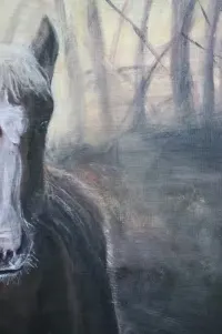 Obraz akrylowy koń - autorski — ujęcie 3