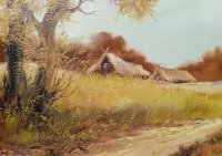 Obraz Ewa Tudorska olej płótno 65/50 — ujęcie 2
