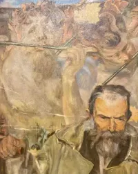 Obraz olejny Dariusz Kaleta Portret Adama Asnyka — ujęcie 2