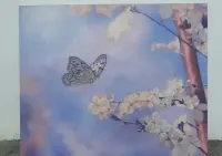 Obraz Olejny Motyl 110 x 90 — ujęcie 2
