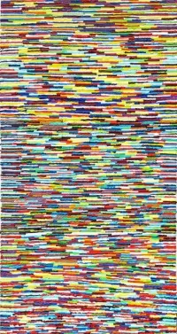 Obraz olejny na płótnie – 60 x 120 cm – nowoczesna abstrakcja 3D — ujęcie 4