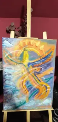 Obraz olejny " Ognisty FENIX" — ujęcie 4