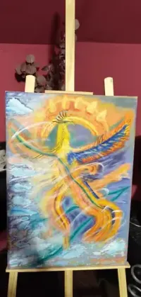 Obraz olejny " Ognisty FENIX" — ujęcie 5