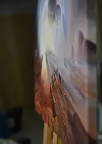 obraz olejny surrealizm 50x50 — ujęcie 2