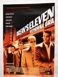 Oryginalny plakat kinowy Ocean's Eleven Ryzykowna Gra oryginalny B1 plakat filmowy 2001 retro — ujęcie 3