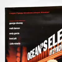 Oryginalny plakat kinowy Ocean's Eleven Ryzykowna Gra oryginalny B1 plakat filmowy 2001 retro — ujęcie 2